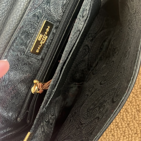 BALENCIAGA BAG CLUTCH LEATHER BALENCIAGA Paris Authentic Pre-Owned - Picture 8 of 11